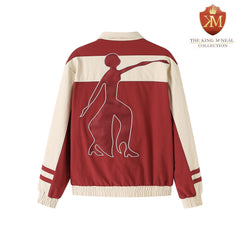 Delta Crimson Full Zip Windbreaker Tech Jacket (Unisex)