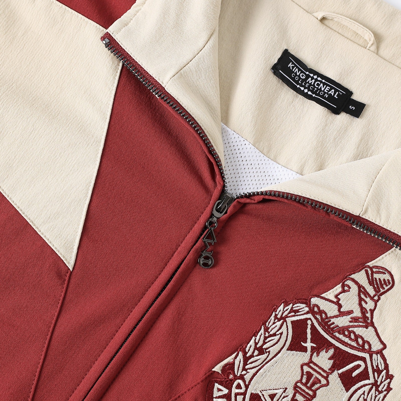 Delta Crimson Full Zip Windbreaker Tech Jacket (Unisex)