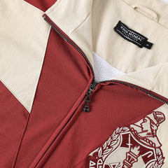 Delta Crimson Full Zip Windbreaker Tech Jacket (Unisex)
