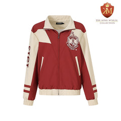 Delta Crimson Full Zip Windbreaker Tech Jacket (Unisex)