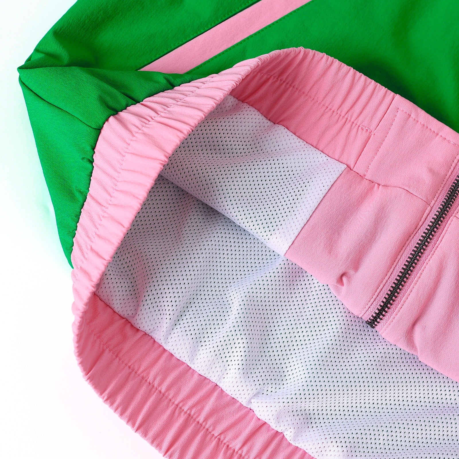 AKA Green Full Zip Windbreaker Tech Jacket (Unisex)