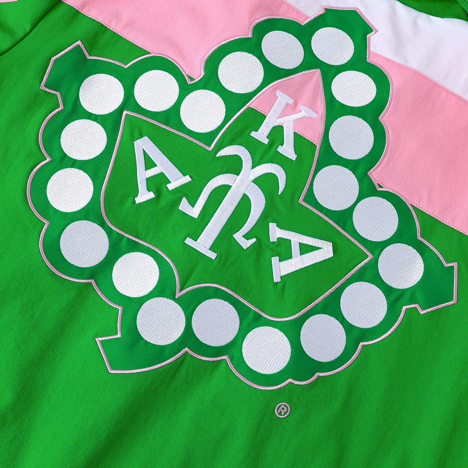 AKA Green Full Zip Windbreaker Tech Jacket (Unisex)