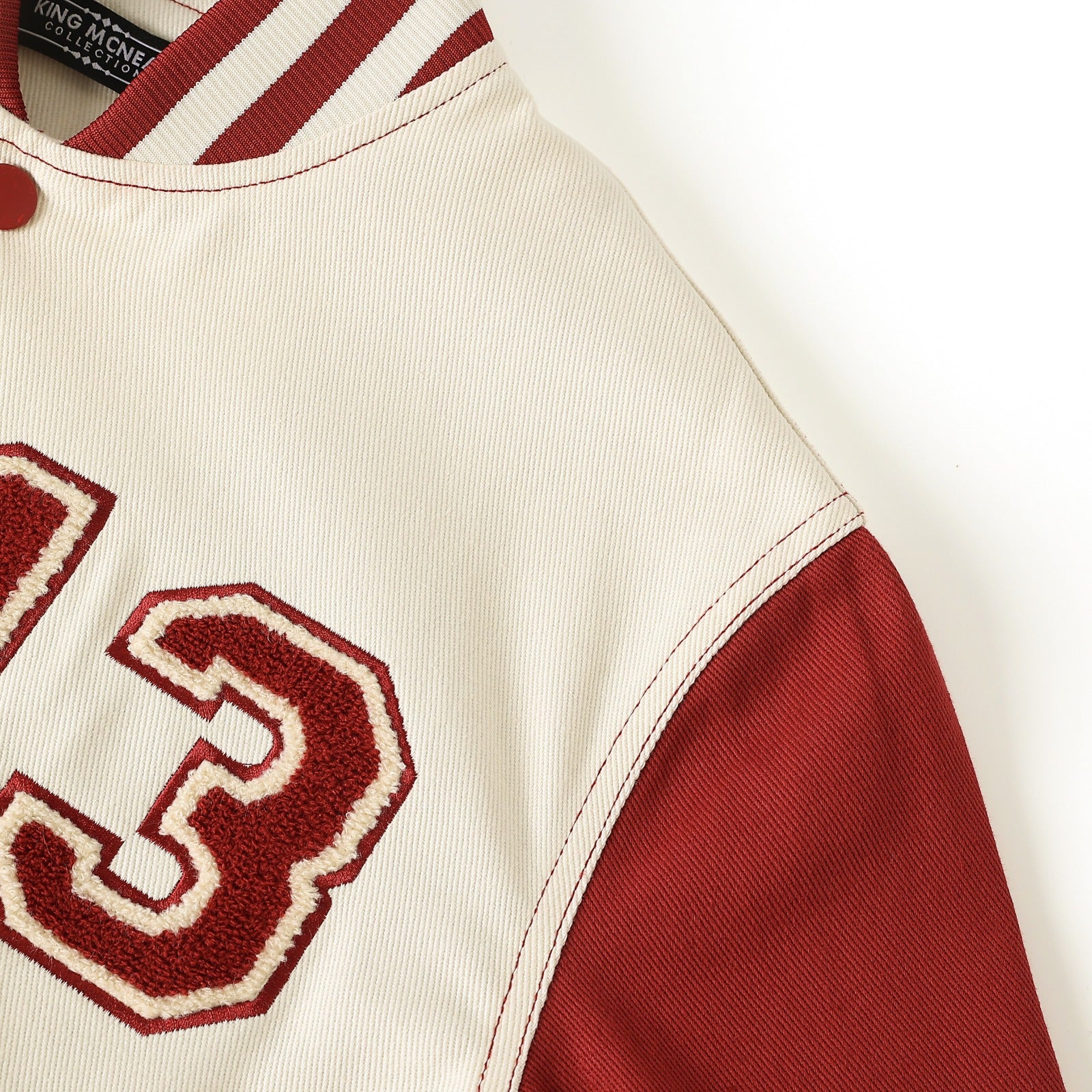 Delta cream 1913 Denim Bomber Jacket (Unisex)