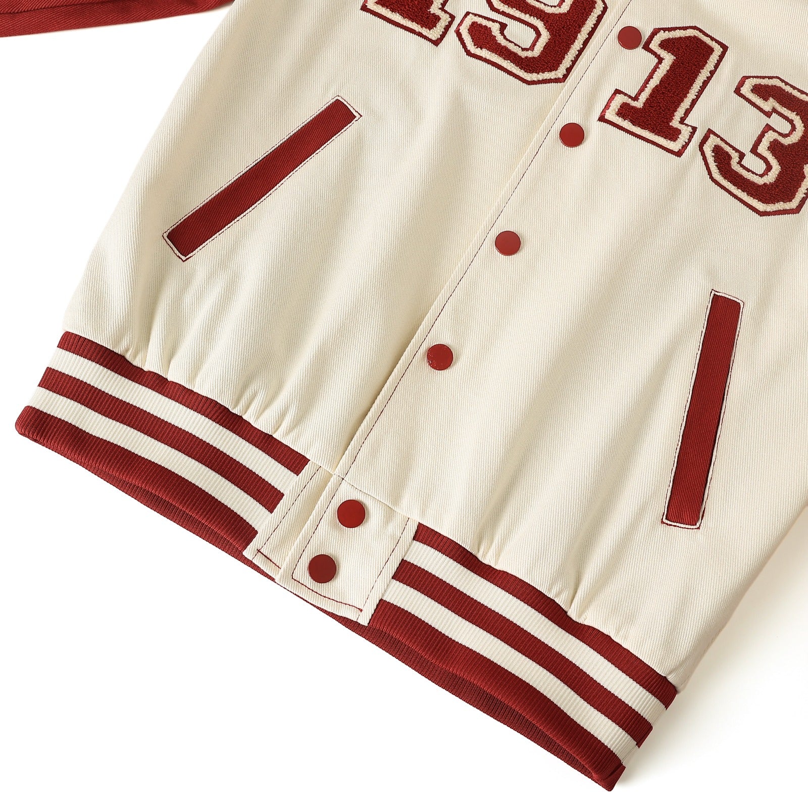 Delta cream 1913 Denim Bomber Jacket (Unisex)