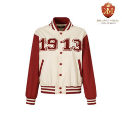 Delta cream 1913 Denim Bomber Jacket (Unisex)