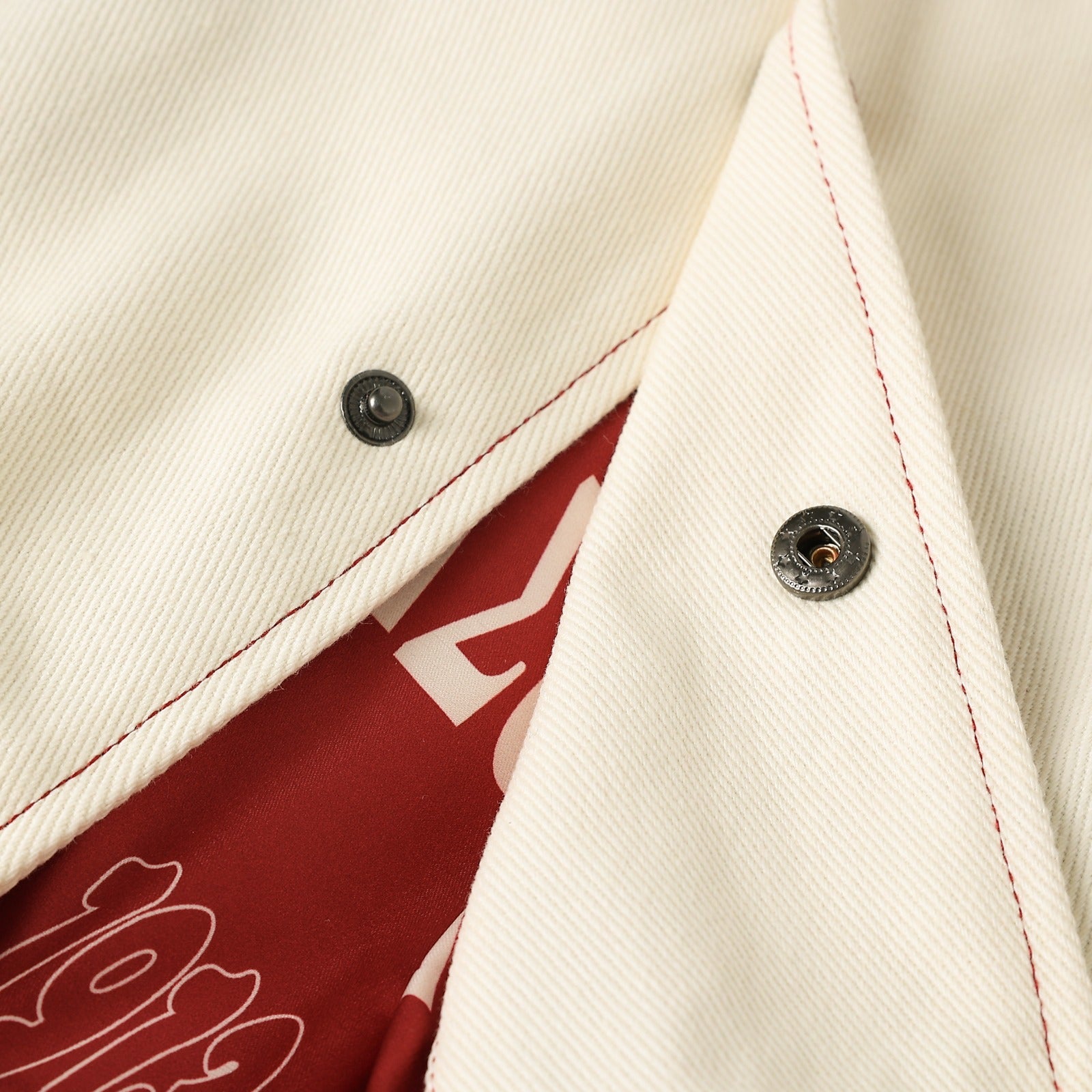 Delta cream 1913 Denim Bomber Jacket (Unisex)