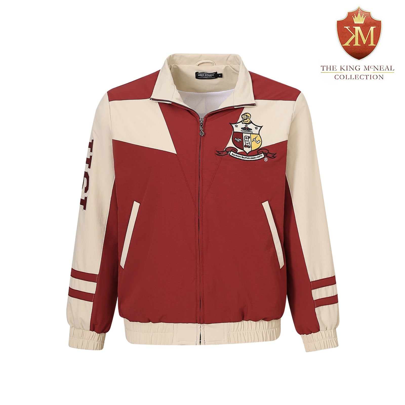 Kappa Crimson Full Zip Windbreaker Tech Jacket