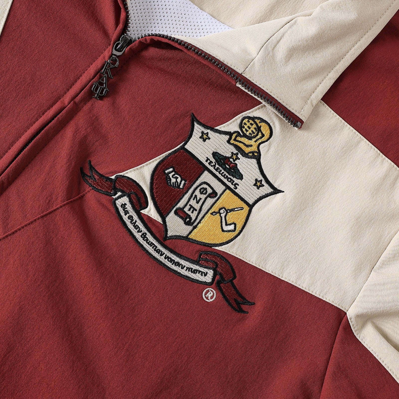 Kappa Crimson Full Zip Windbreaker Tech Jacket