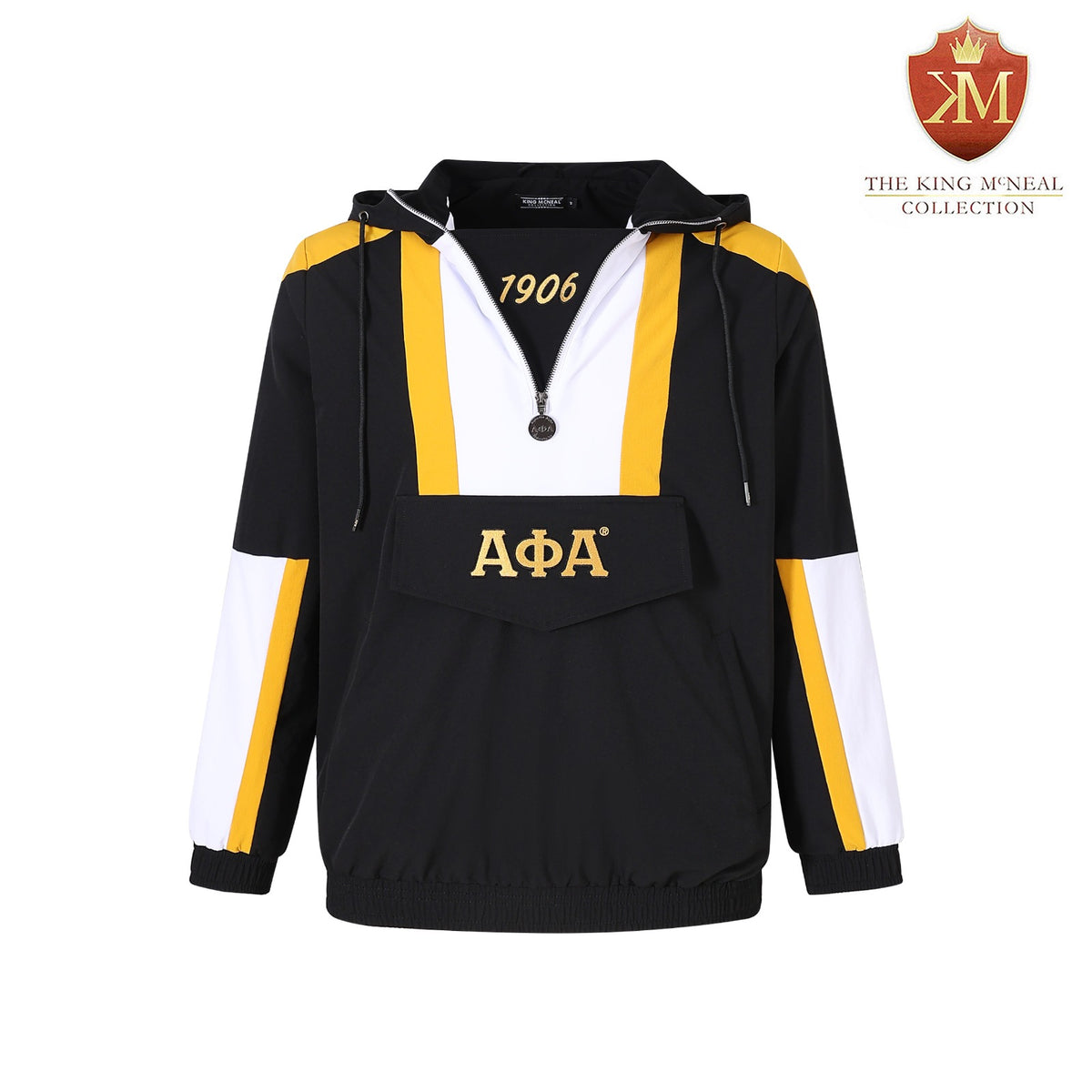 Alpha Black Windbreaker Tech Pullover