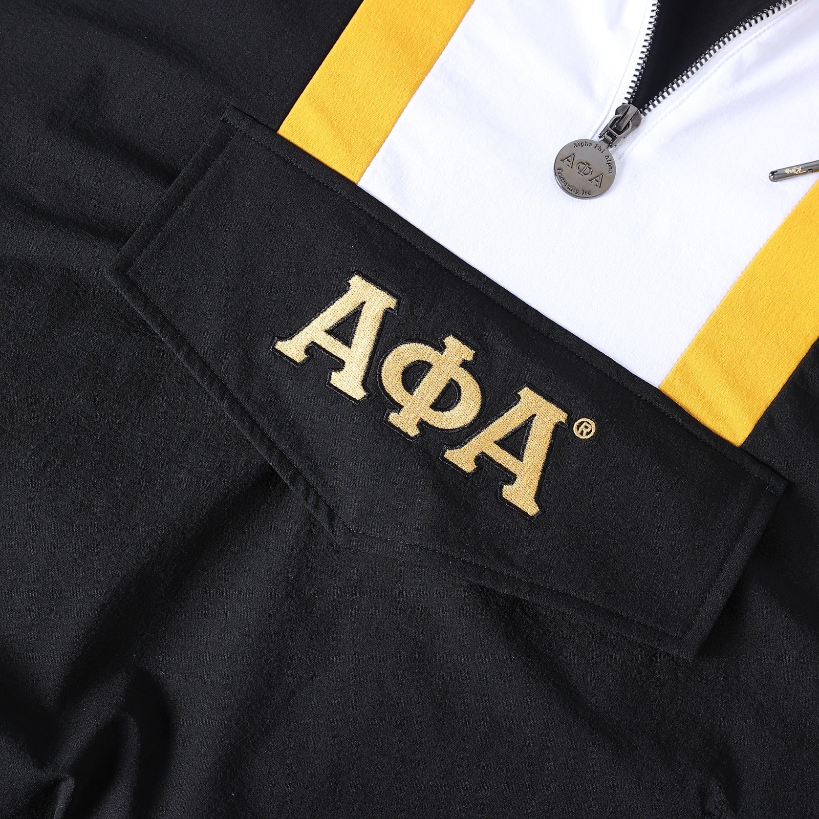 Alpha Black Windbreaker Tech Pullover