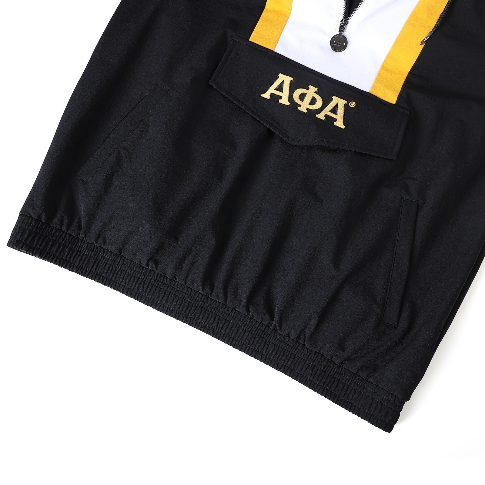 Alpha Black Windbreaker Tech Pullover