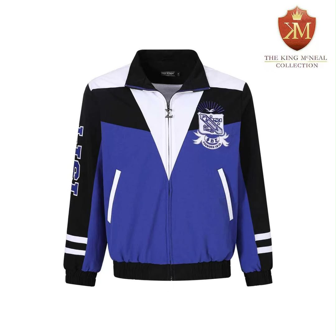Sigma Blue Windbreaker Full Zip