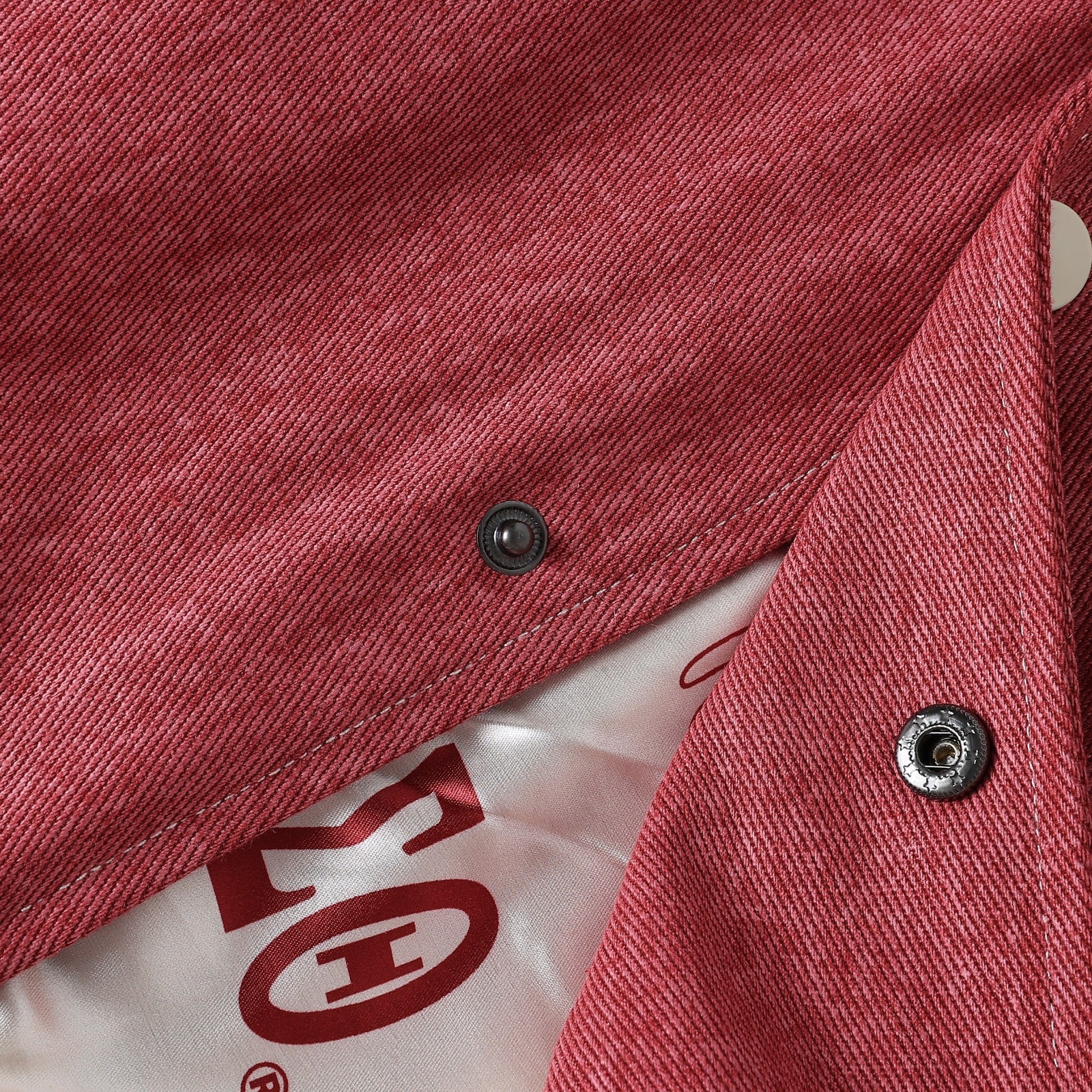 Delta Crimson 1913 Denim Bomber Jacket (Unisex)
