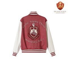 Delta Crimson 1913 Denim Bomber Jacket (Unisex)