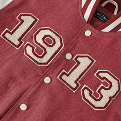 Delta Crimson 1913 Denim Bomber Jacket (Unisex)