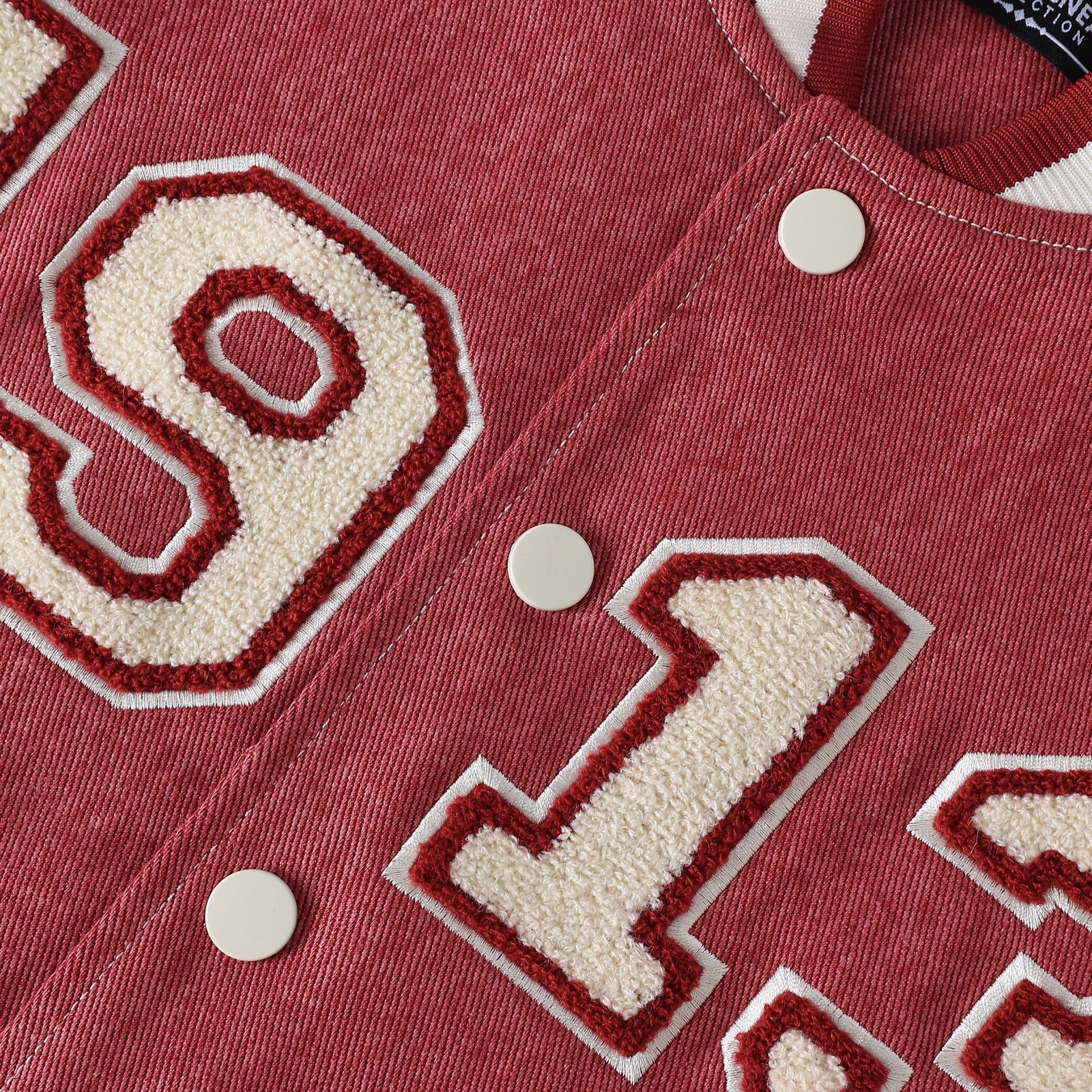 Delta Crimson 1913 Denim Bomber Jacket (Unisex)