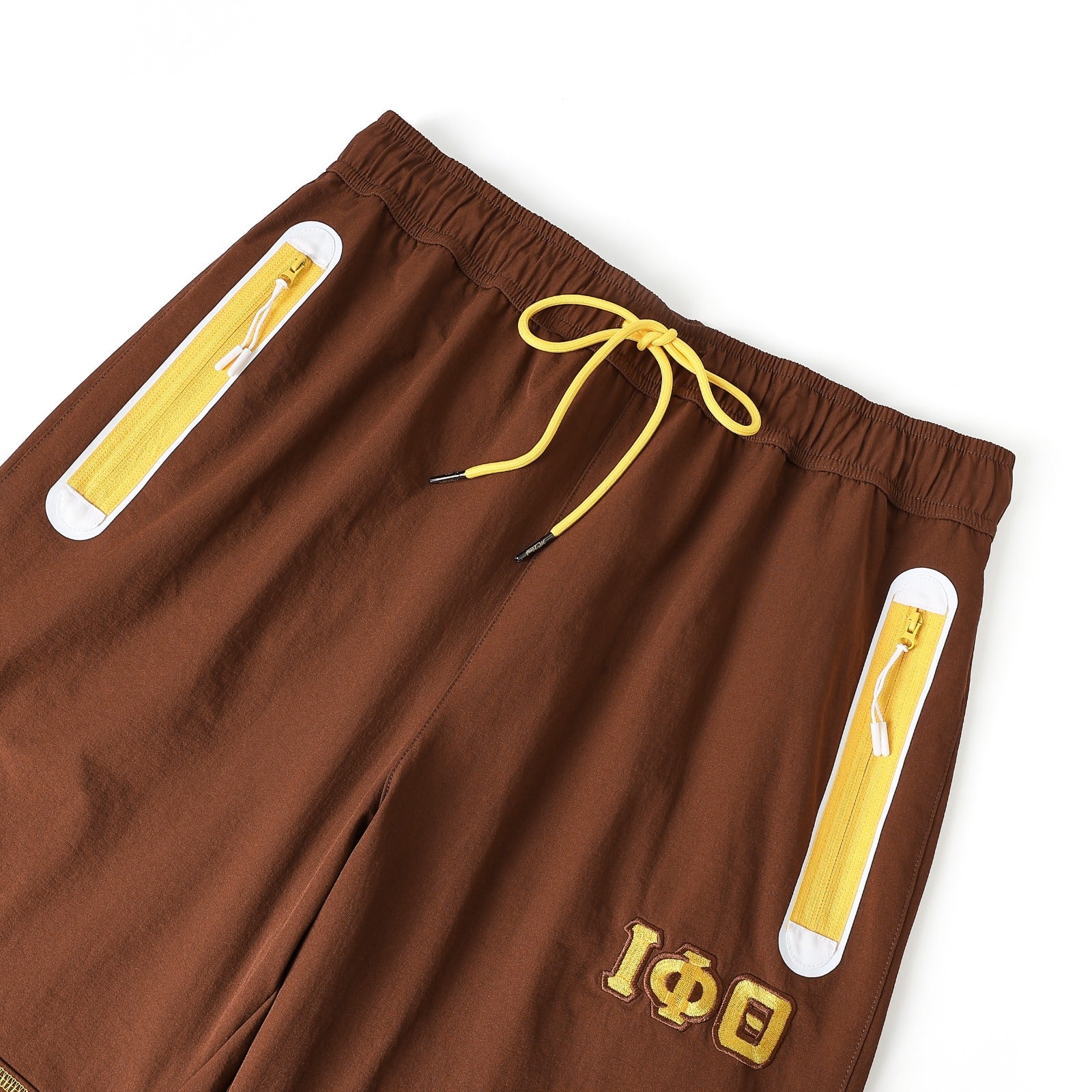 Iota Brown Windbreaker Tech Pants