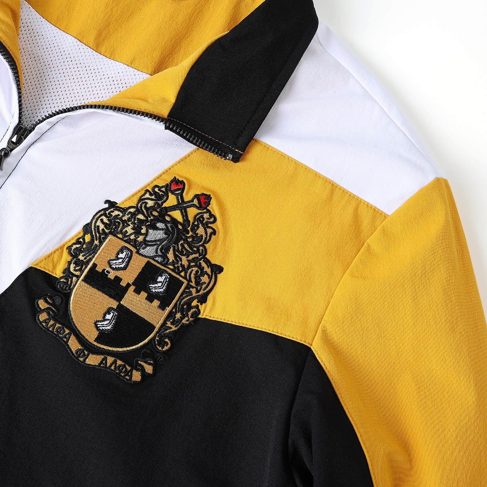 Alpha Phi Alpha Black Windbreaker Full Zip