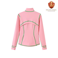 AKA Pink Full Zip Yoga Jacket