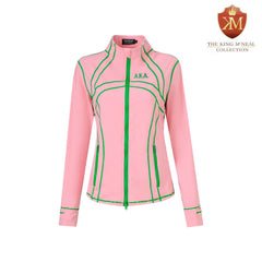 AKA Pink Full Zip Yoga Jacket