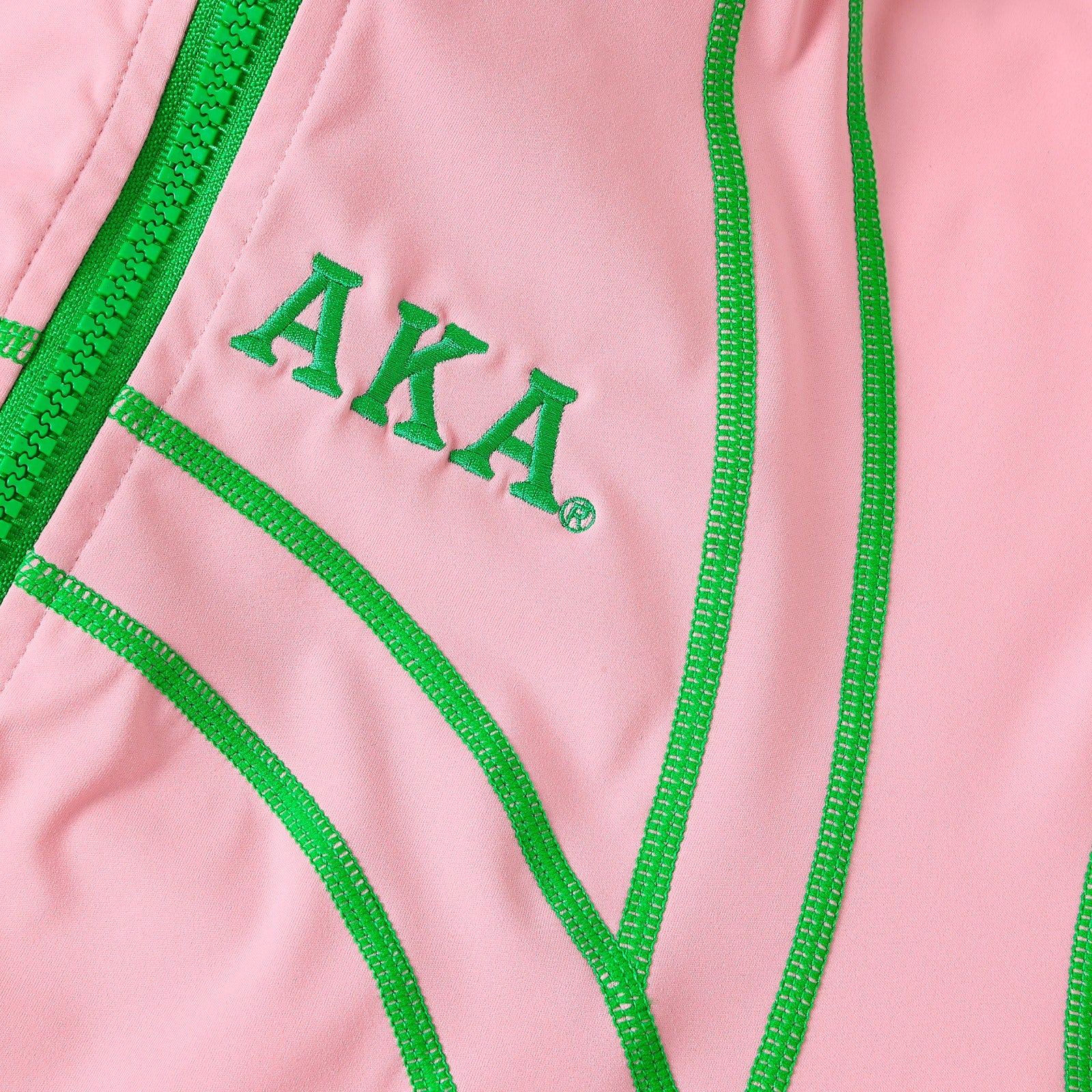 AKA Pink Full Zip Yoga Jacket