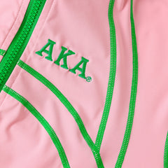 AKA Pink Full Zip Yoga Jacket