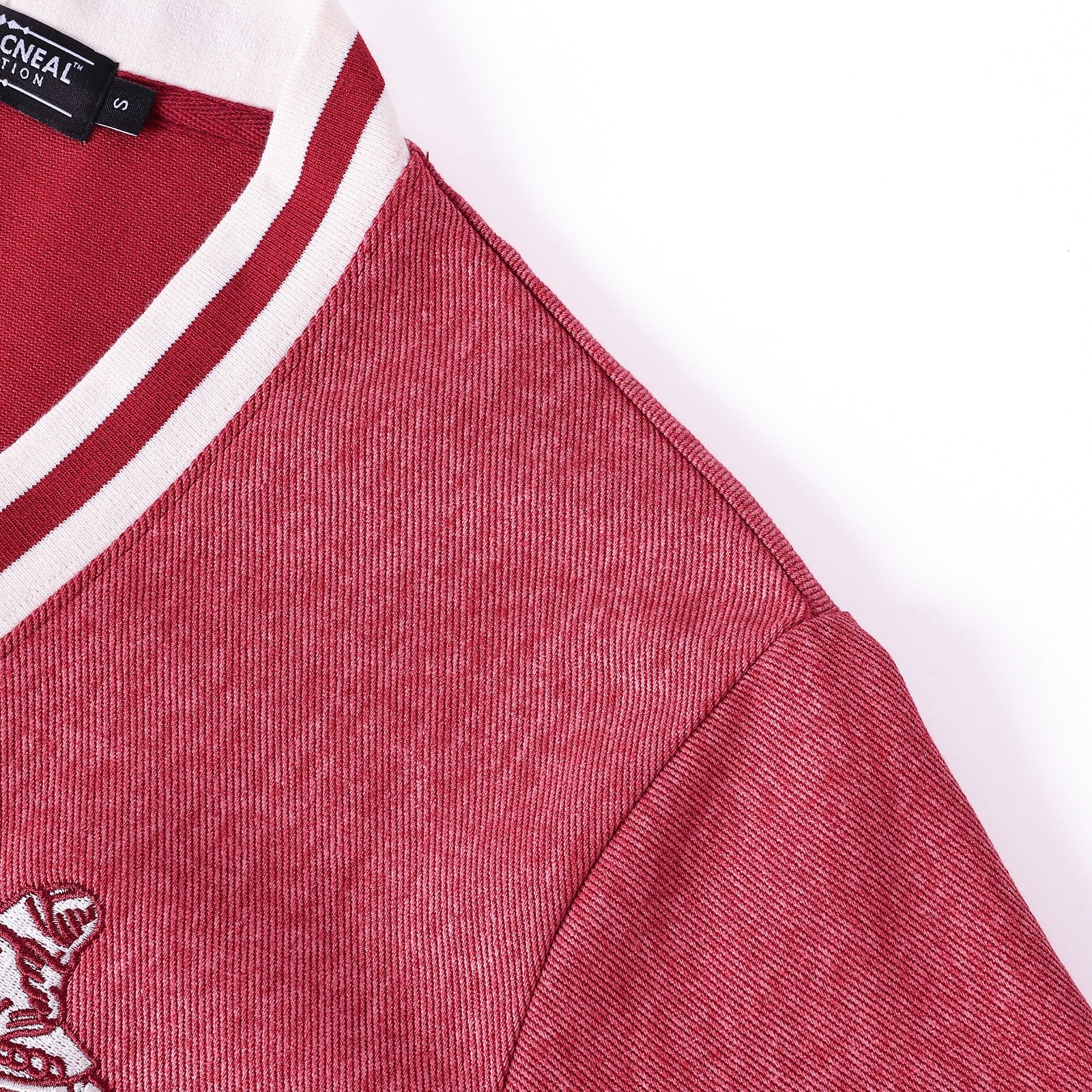 Delta Crimson Denim Cardigan Unisex Fit
