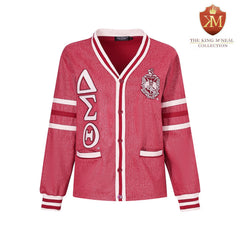 Delta Crimson Denim Cardigan Unisex Fit