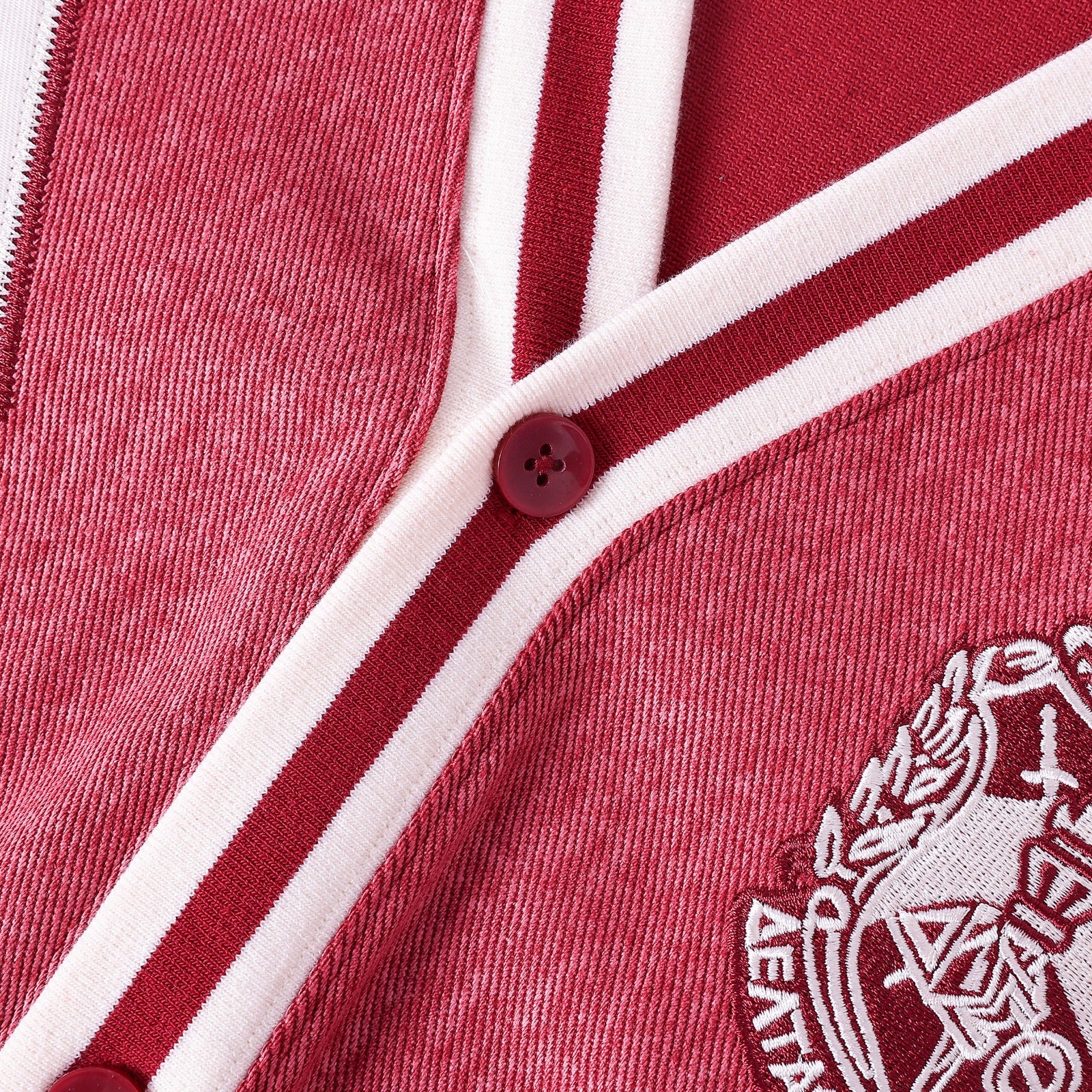 Delta Crimson Denim Cardigan Unisex Fit