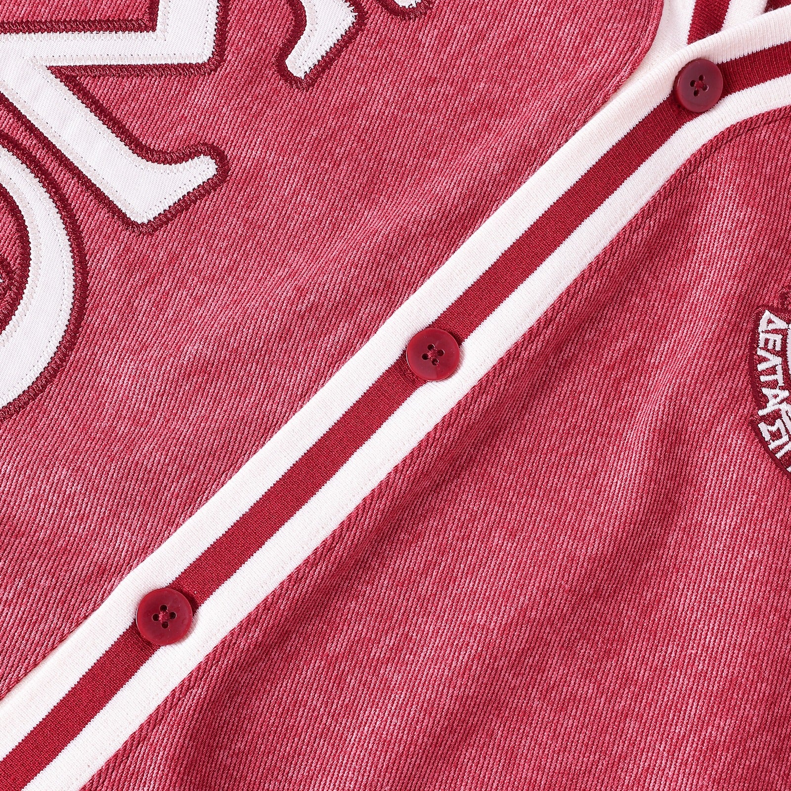 Delta Crimson Denim Cardigan Unisex Fit