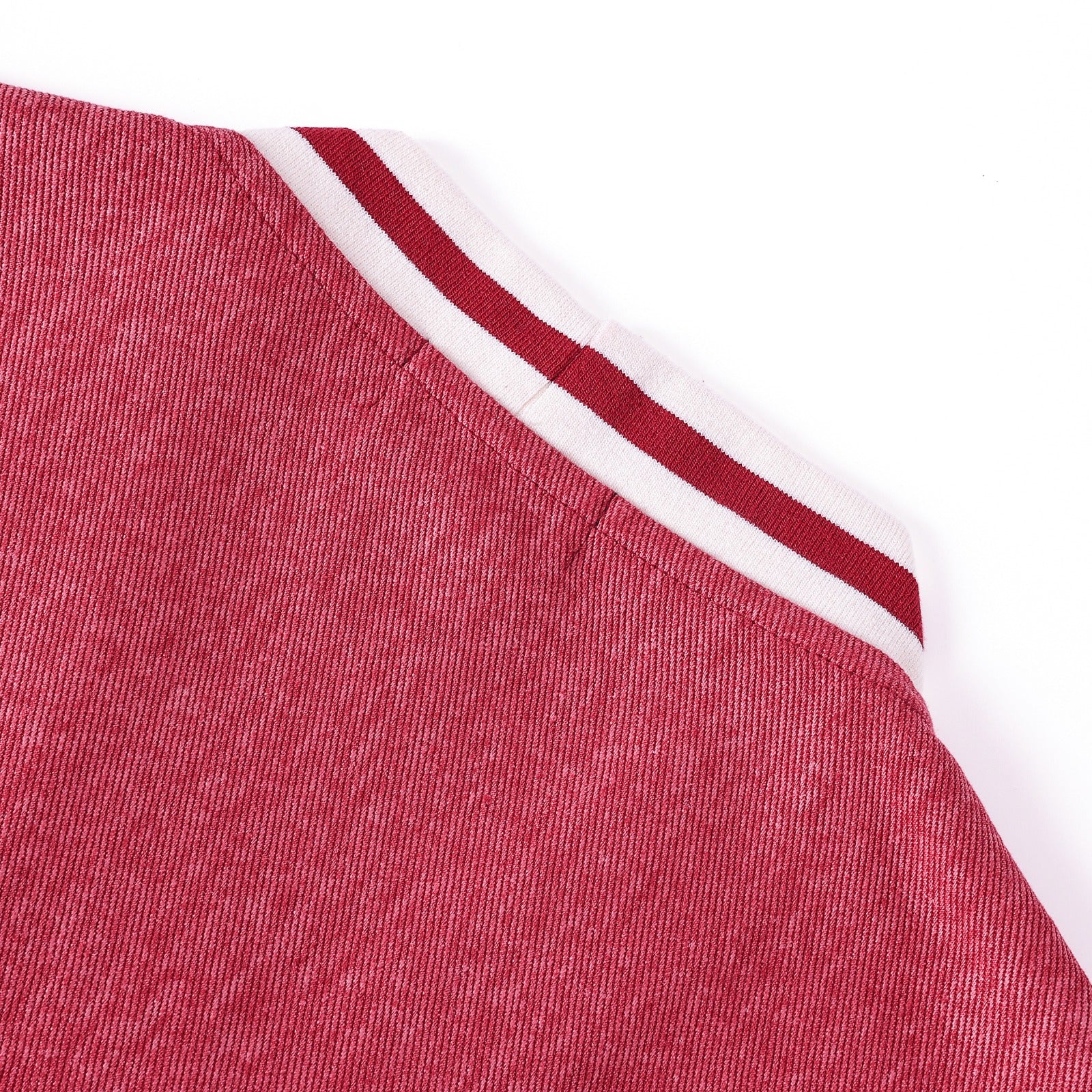 Delta Crimson Denim Cardigan Unisex Fit
