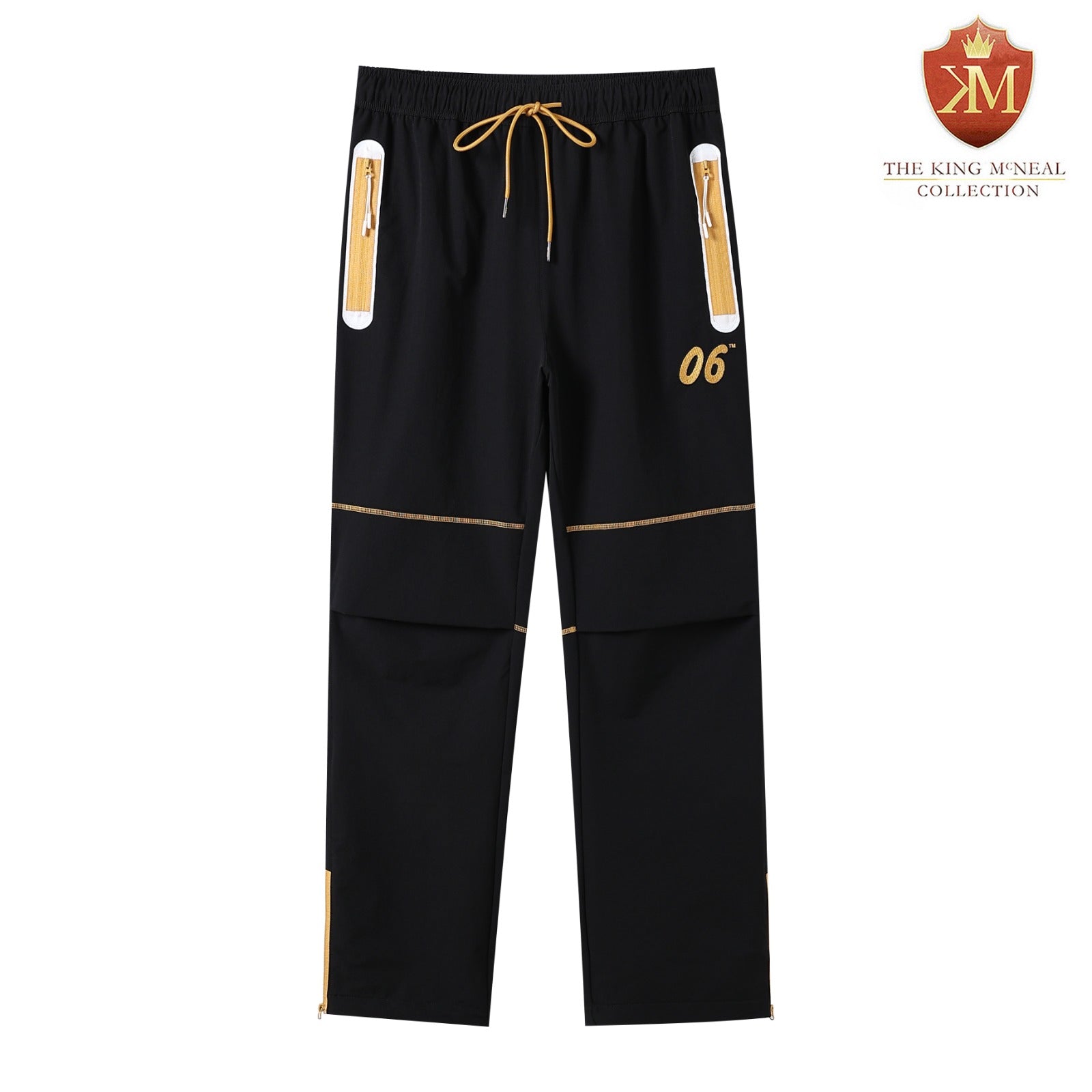 Alpha Black Windbreaker Tech Pants