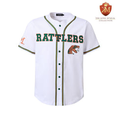 FAMU Rattlers White Button Up Baseball Jersey (Unisex)