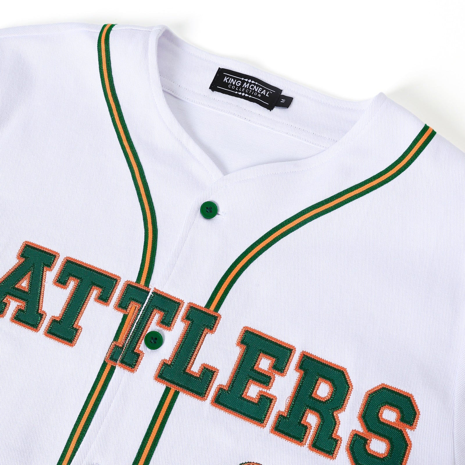 FAMU Rattlers White Button Up Baseball Jersey (Unisex)