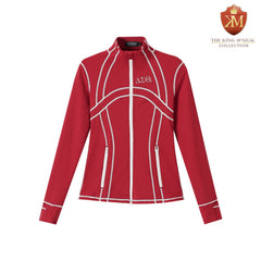 Delta Crimson Full Zip Yoga Jacket