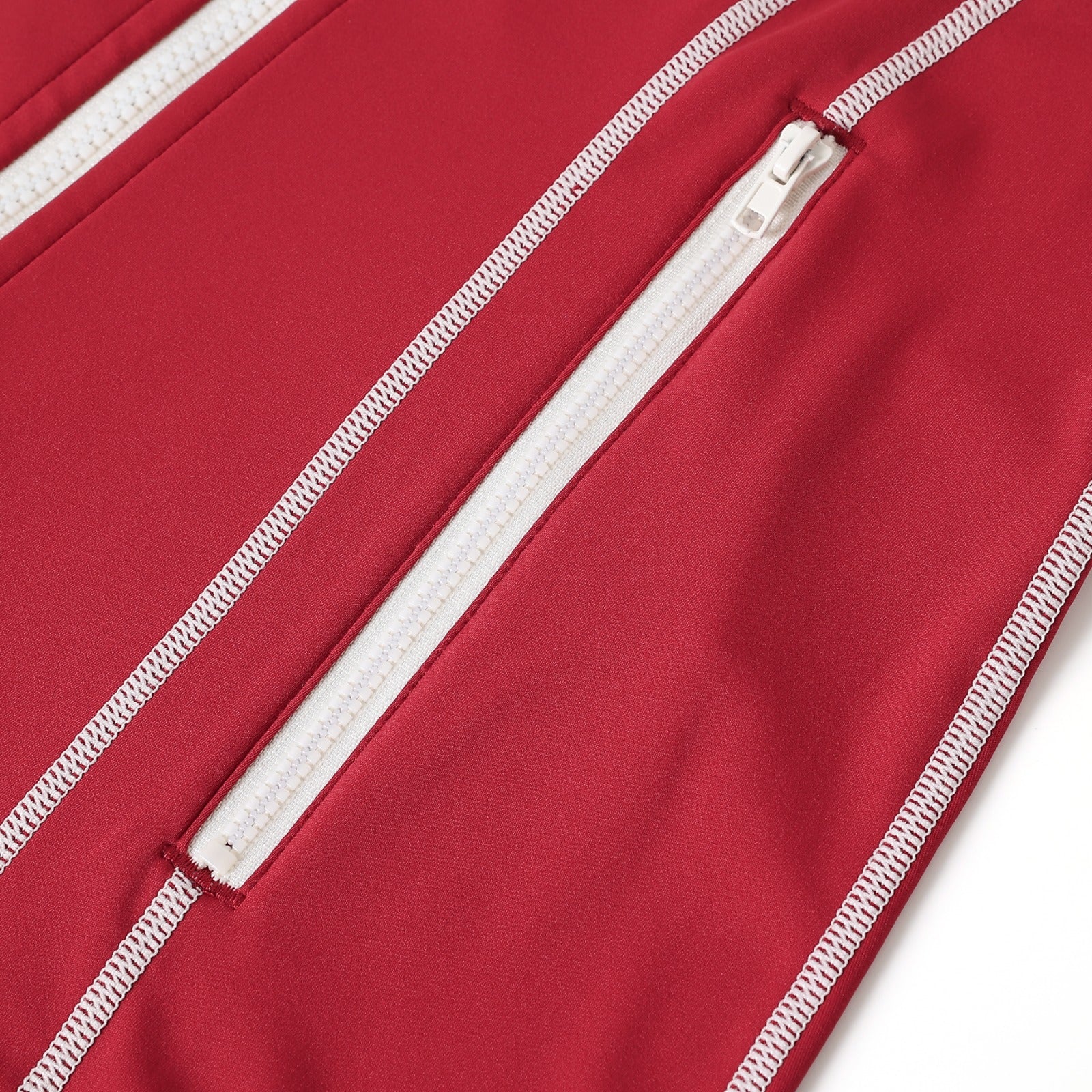 Delta Crimson Full Zip Yoga Jacket