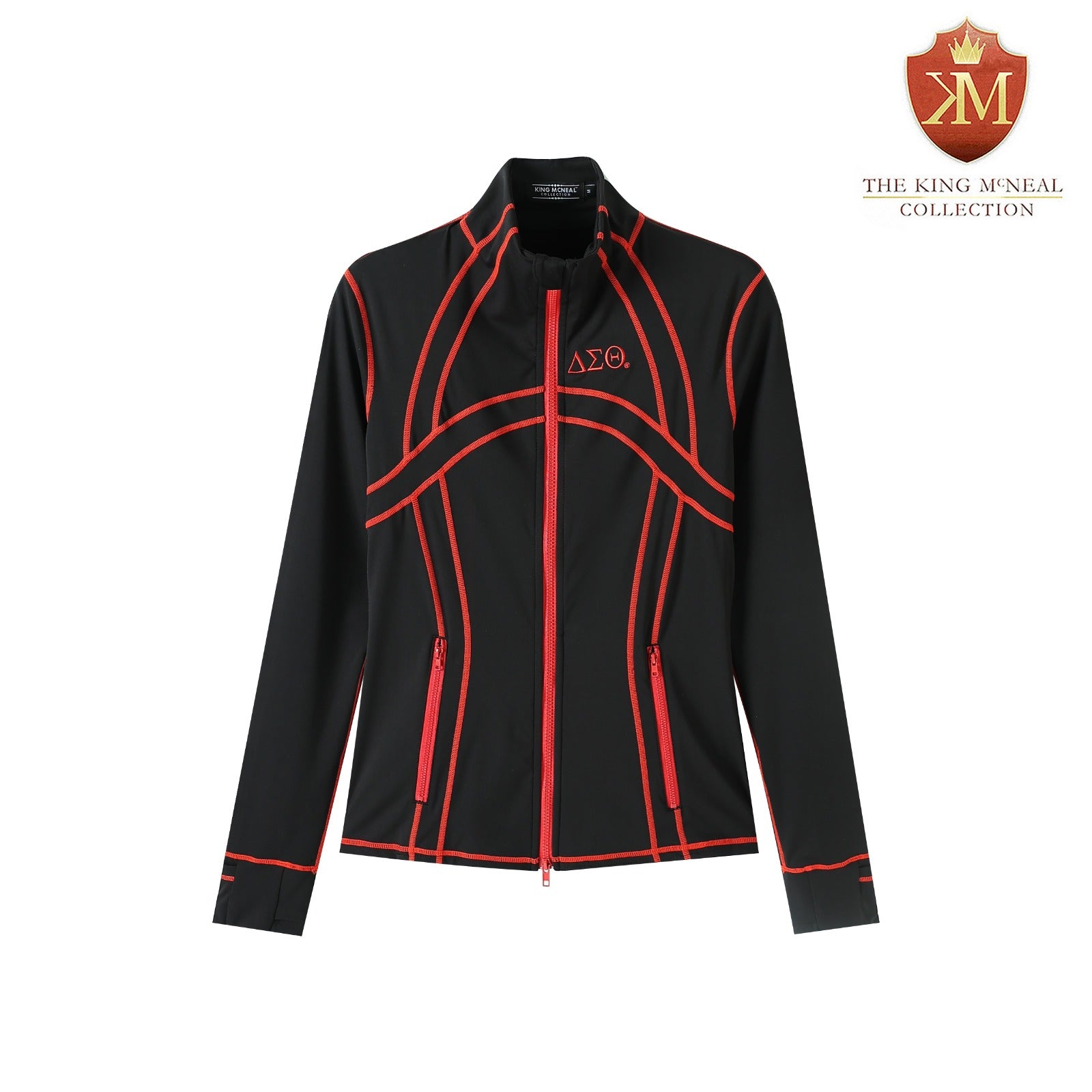 Delta Black Full Zip Yoga Jacket