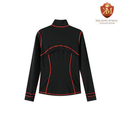 Delta Black Full Zip Yoga Jacket