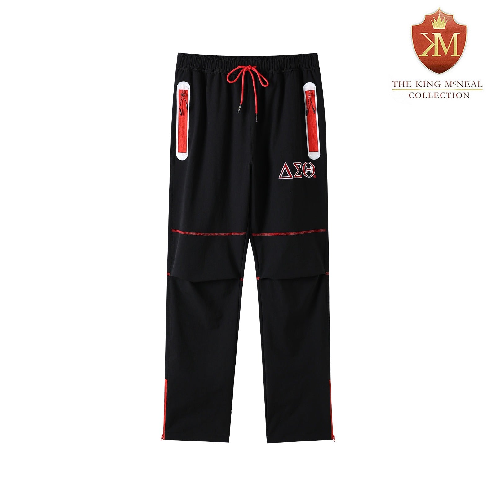 Delta Black Windbreaker Tech Pants (Unisex)