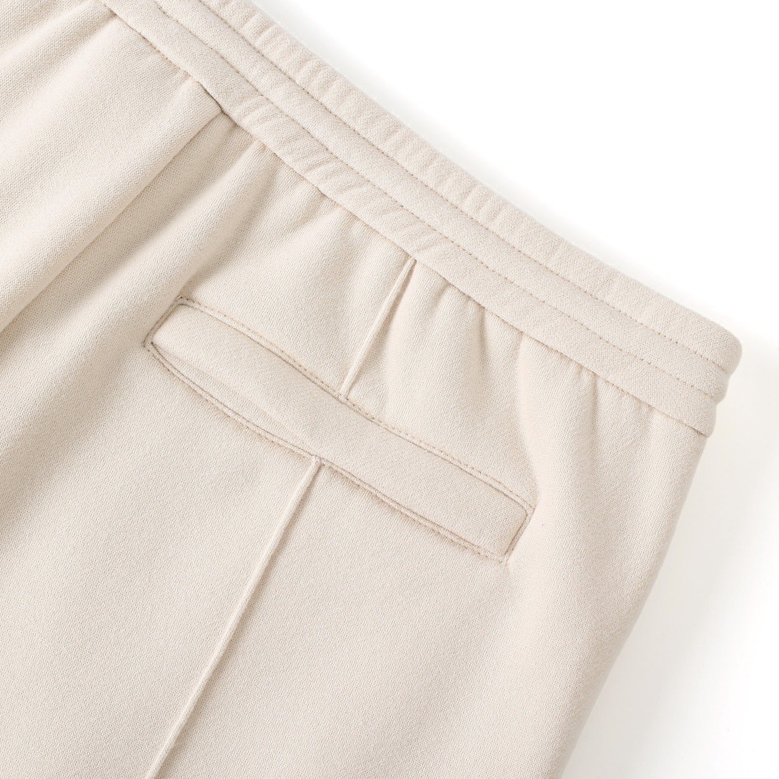 Neutral & Purple Pleated Fleece Pants