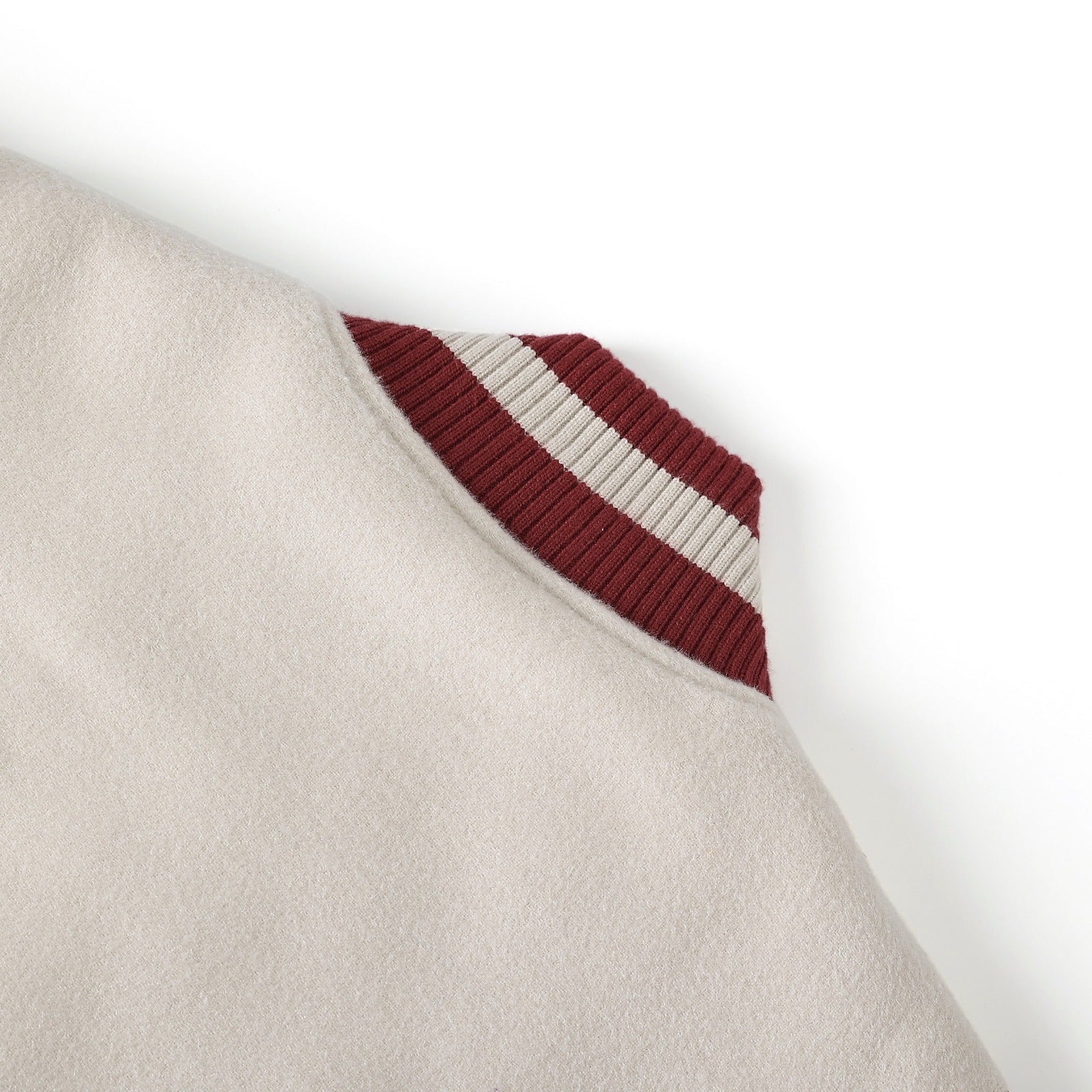 Kappa Alpha Psi Neutral Wool And Leather Letterman Jacket