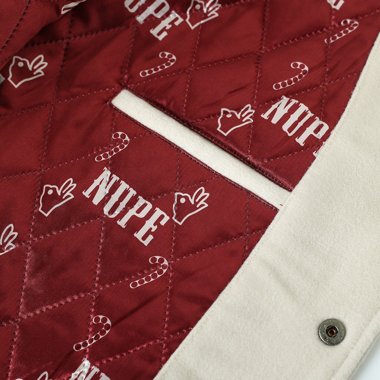 Kappa Alpha Psi Neutral Wool And Leather Letterman Jacket