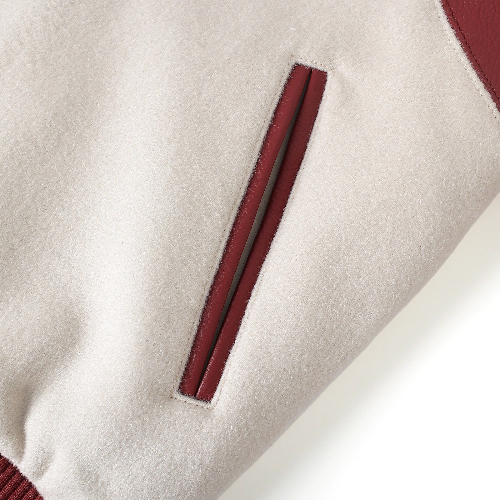 Kappa Alpha Psi Neutral Wool And Leather Letterman Jacket