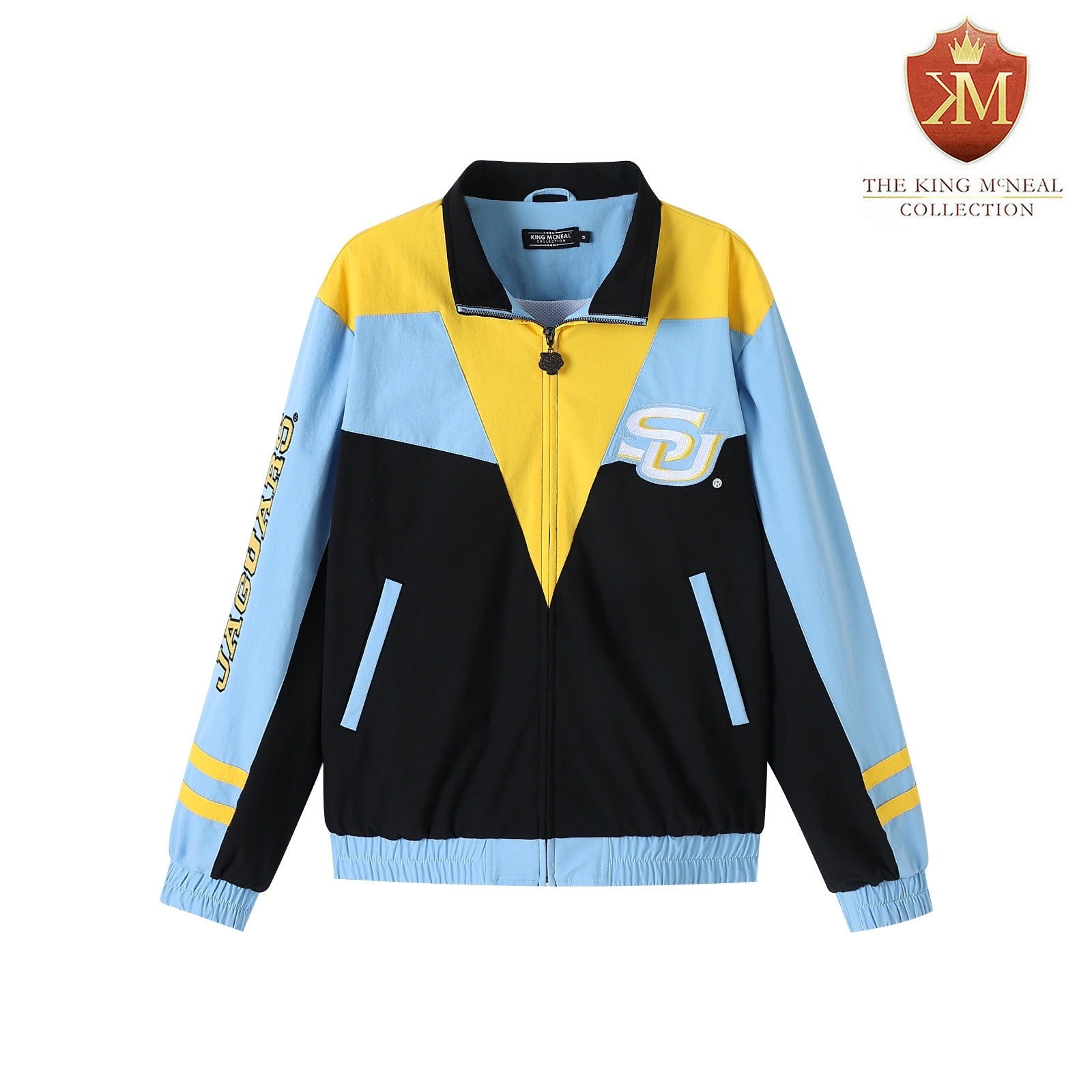 Southern University Black Full Zip Windbreaker Tech