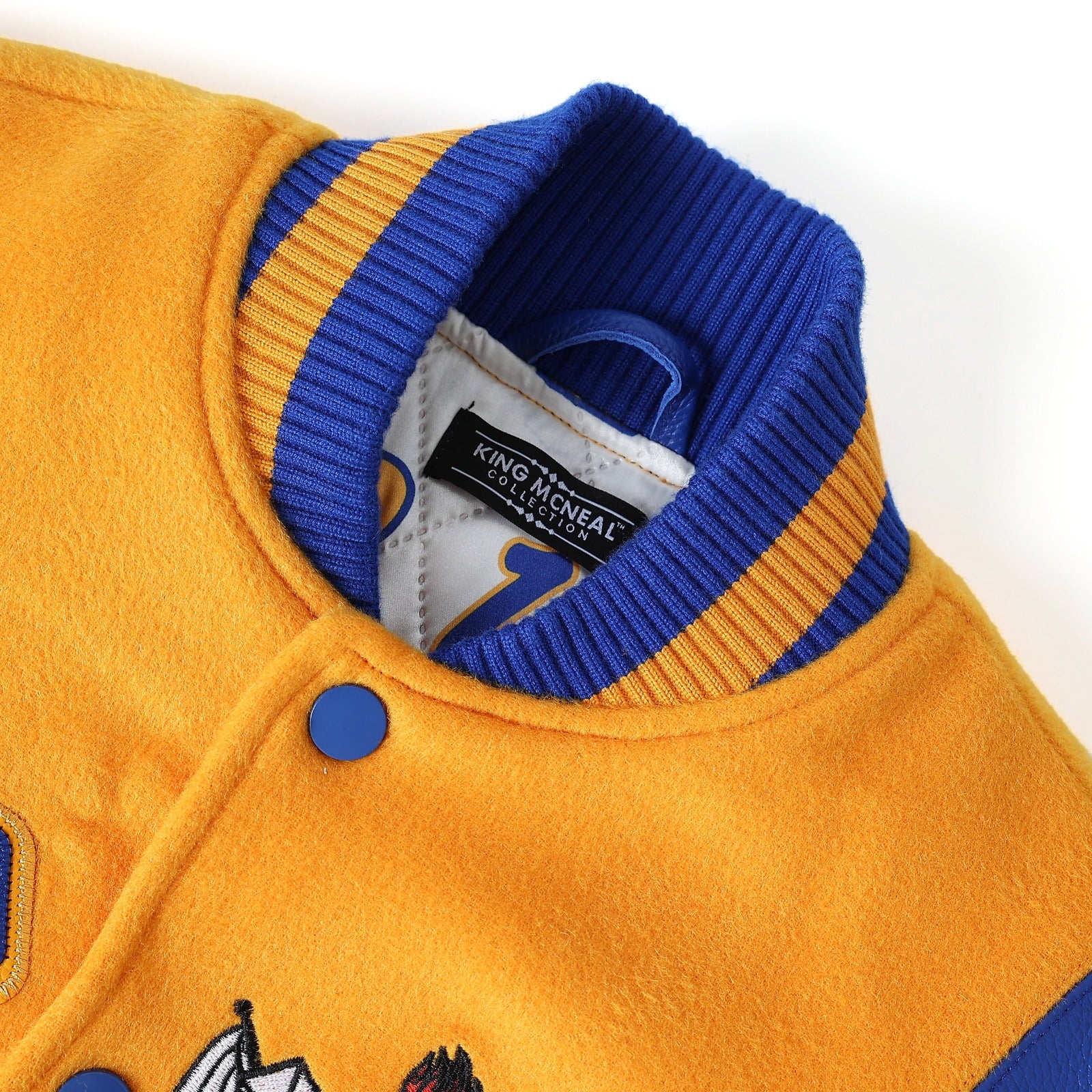 Sigma Gamma Rho Gold Wool And Leather Letterman Jacket
