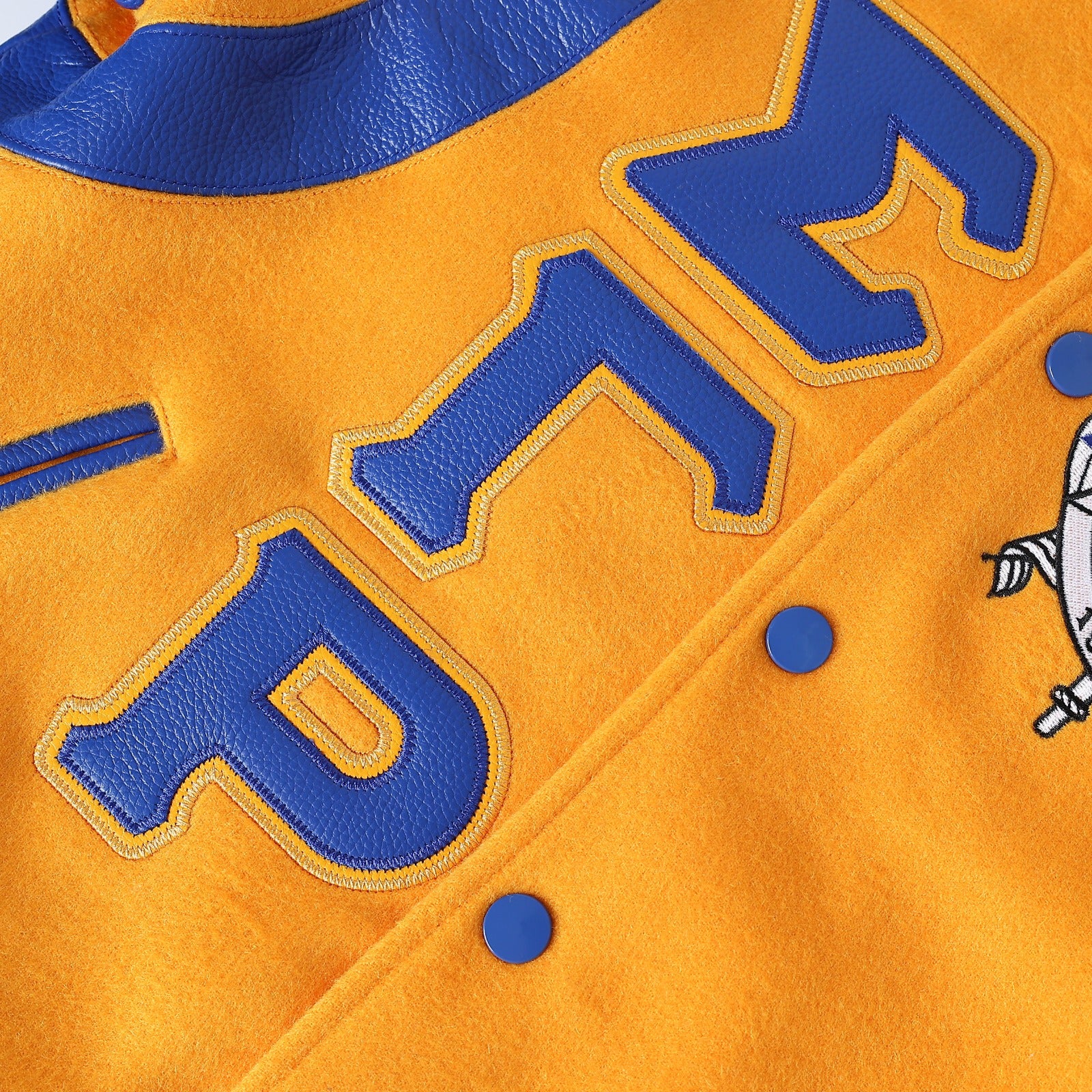 Sigma Gamma Rho Gold Wool And Leather Letterman Jacket