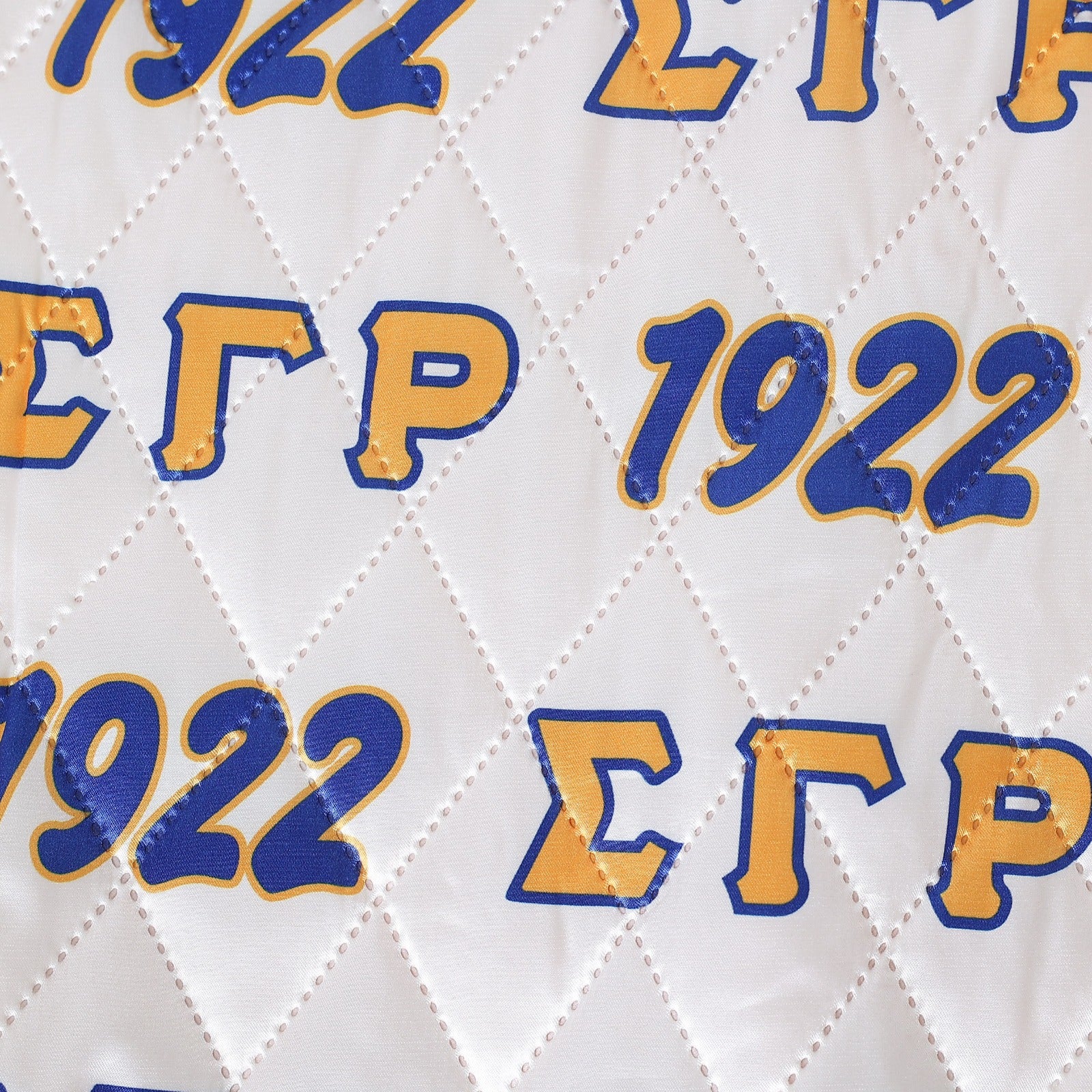 Sigma Gamma Rho Gold Wool And Leather Letterman Jacket