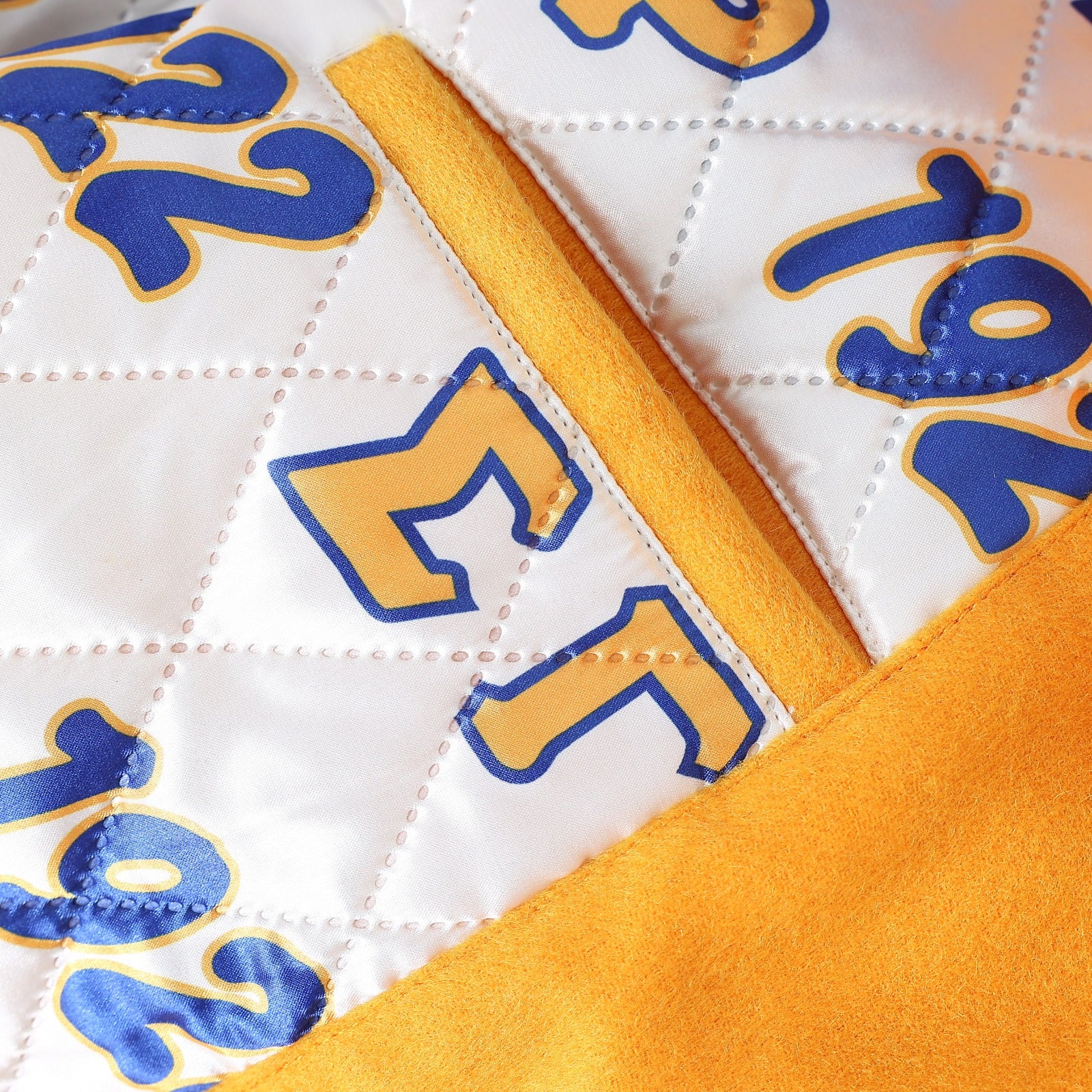 Sigma Gamma Rho Gold Wool And Leather Letterman Jacket