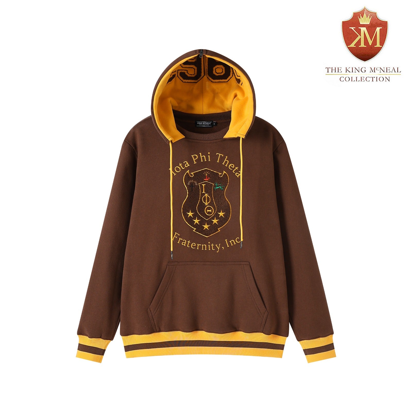 Iota Brown Prep Hoodie