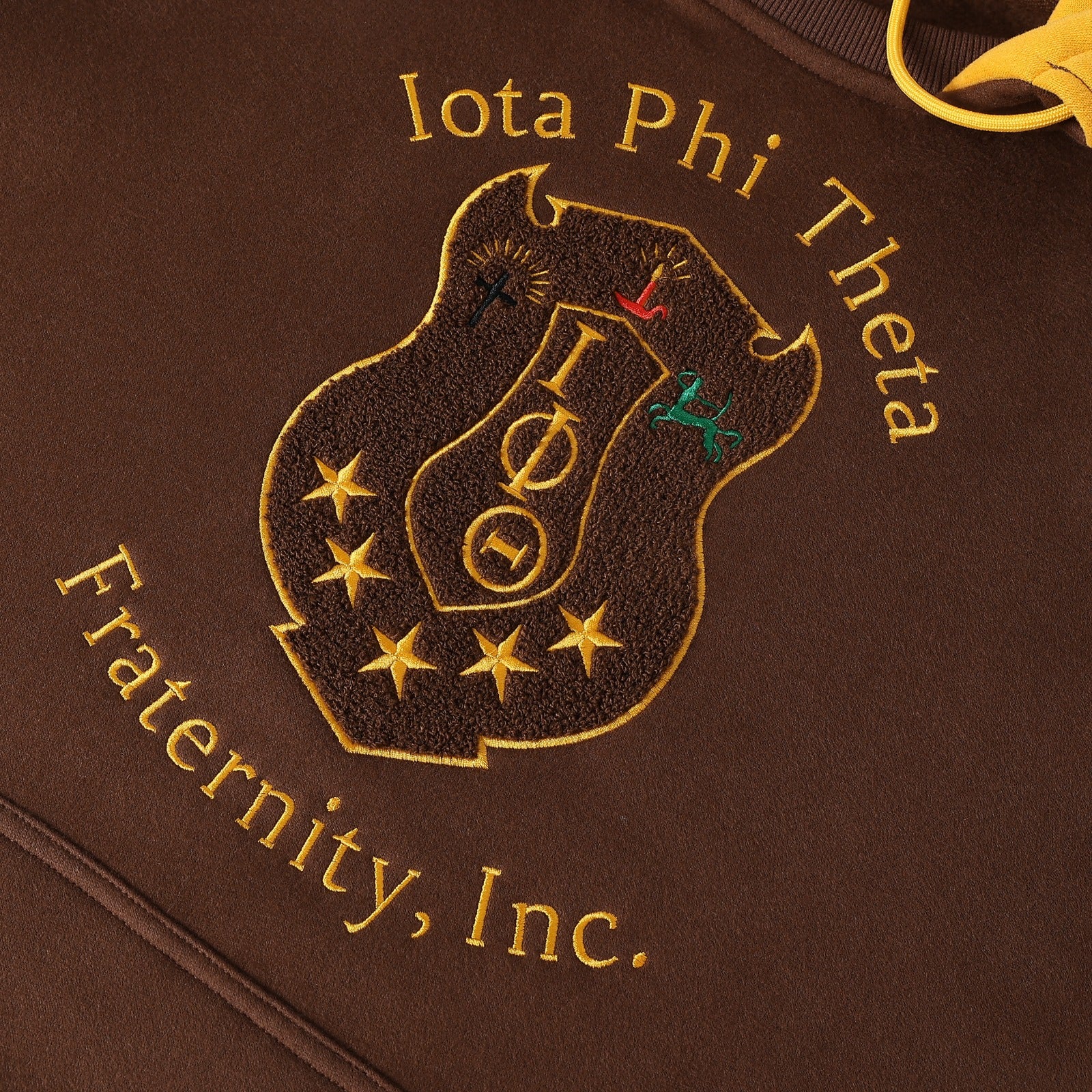 Iota Brown Prep Hoodie